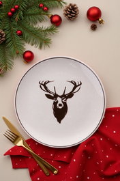 Hermia Juego de platos de servicio navideño de 6 piezas Multicolor